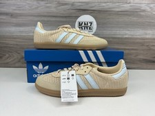 *Adidas SAMBA OG Sand Strata goma azul cielo clásicos originales (JR8168) para mujer