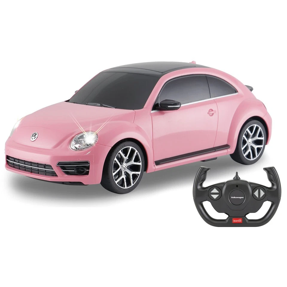 VW Beetle 1:14 pink 2,4GHz RC Modell, Fernsteuerung, Modellauto, ferngesteuertes - Bild 4 von 4