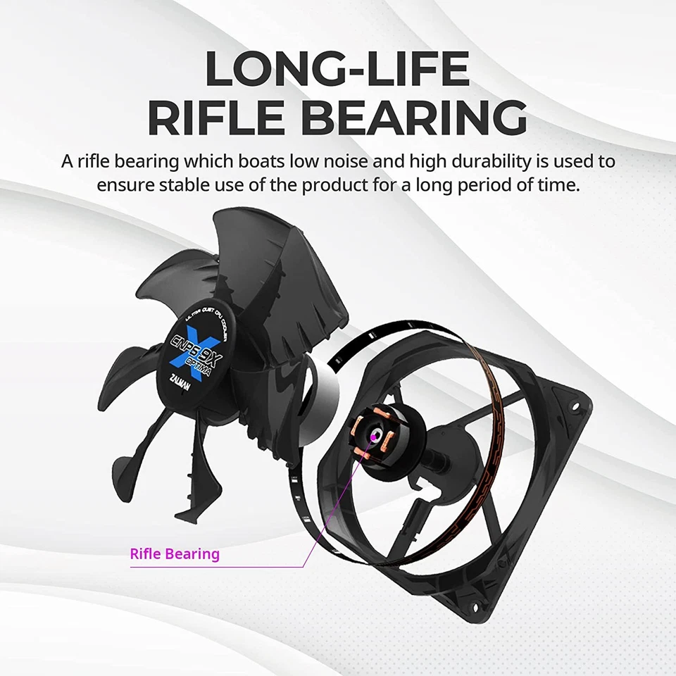 Zalman CNPS 9X Optima CPU Cooler 120mm low noise - Image 4 of 4