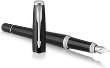 Parker Urban Muted Black Chrome Trim Fine Nib Fountain Pen