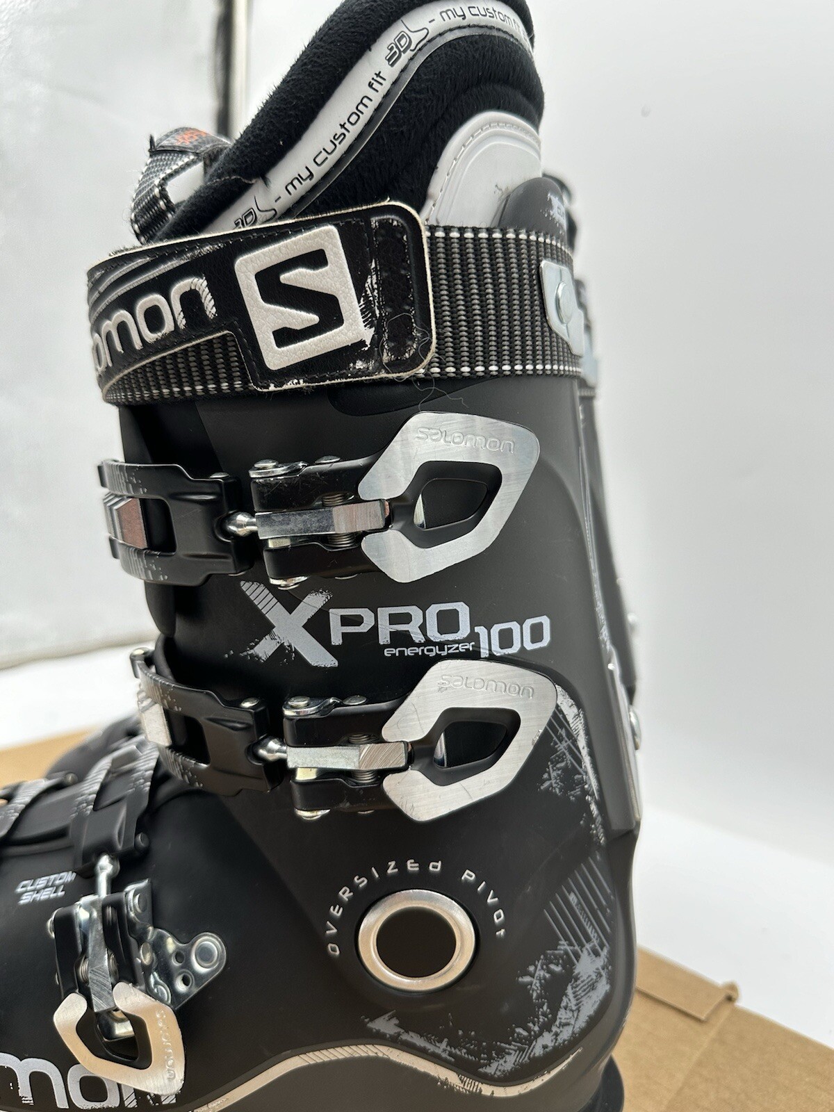 Scarponi da sci invernali Salomon X Pro Energyzer 100 neri uomo 26 5 ottime condizioni