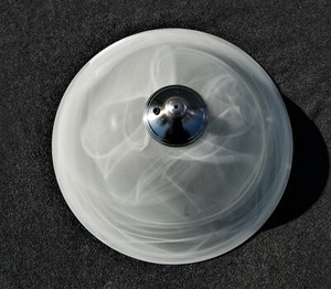 HUNTER CEILING FAN NEW PARTS - 12 3/4".DIA. MARBLE SWIRL GLASS SHADE