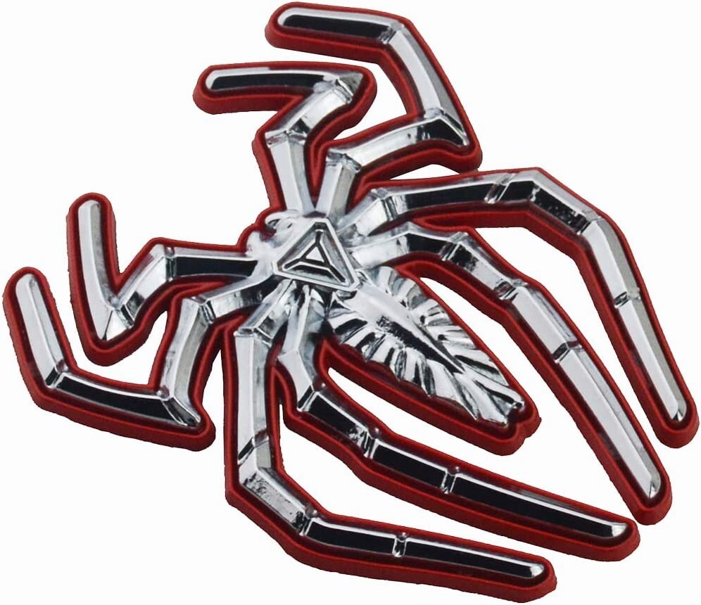 Spider Rigging Sticker 1pc Spider Emblem Badge Spider Logo Spider Sticker for Pickup Chrome ...