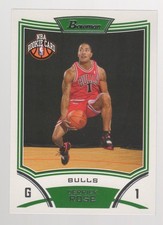 2008-09 Bowman Draft Picks NBA Basketball DERRICK ROSE Rookie Card RC #111 BULLS. rookie card picture