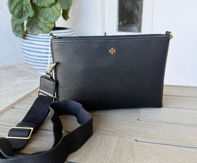 Tory Burch Blake Swingpack Leather Crossbody Bag Messenger 148314