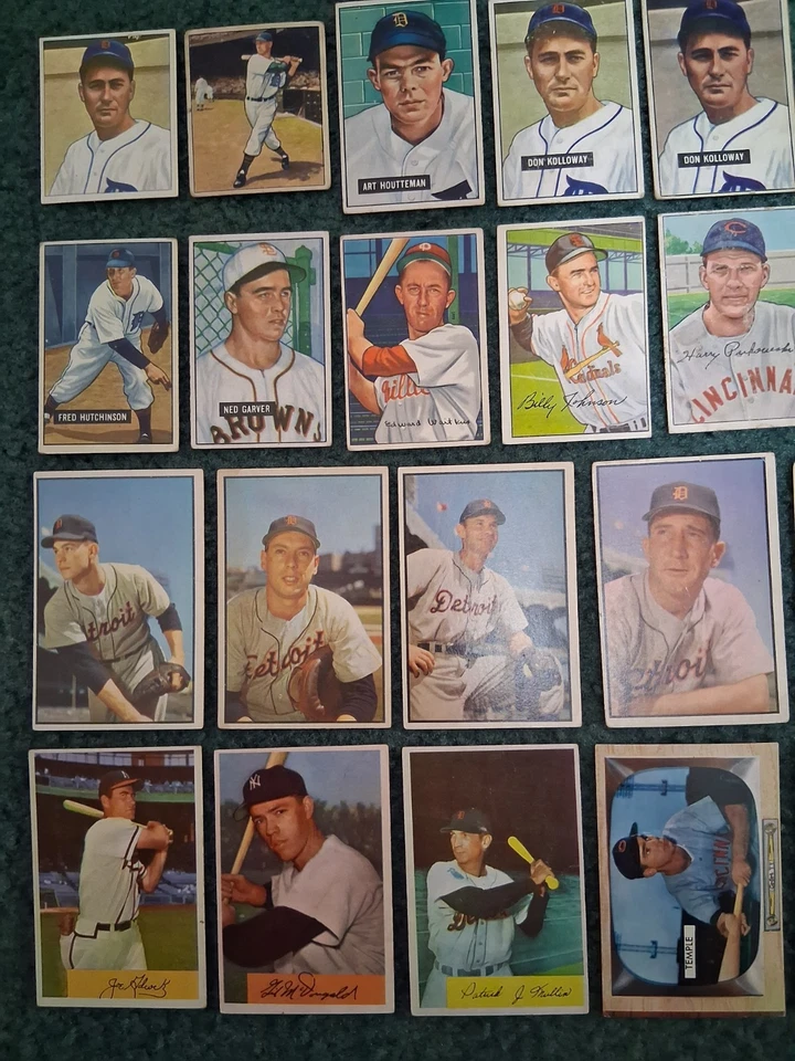 (21) 1950, 1951, 1952, 1953, 1954, 1955 БОУМЕН БЕЙСБОЛ ЛОТ, L@@K! - Изображение 2 из 4