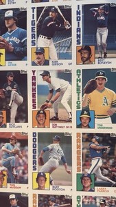 1984 Topps Baseball 4 Uncut Sheets Mattingly RC Ripken Henderson Rose Brett HOF