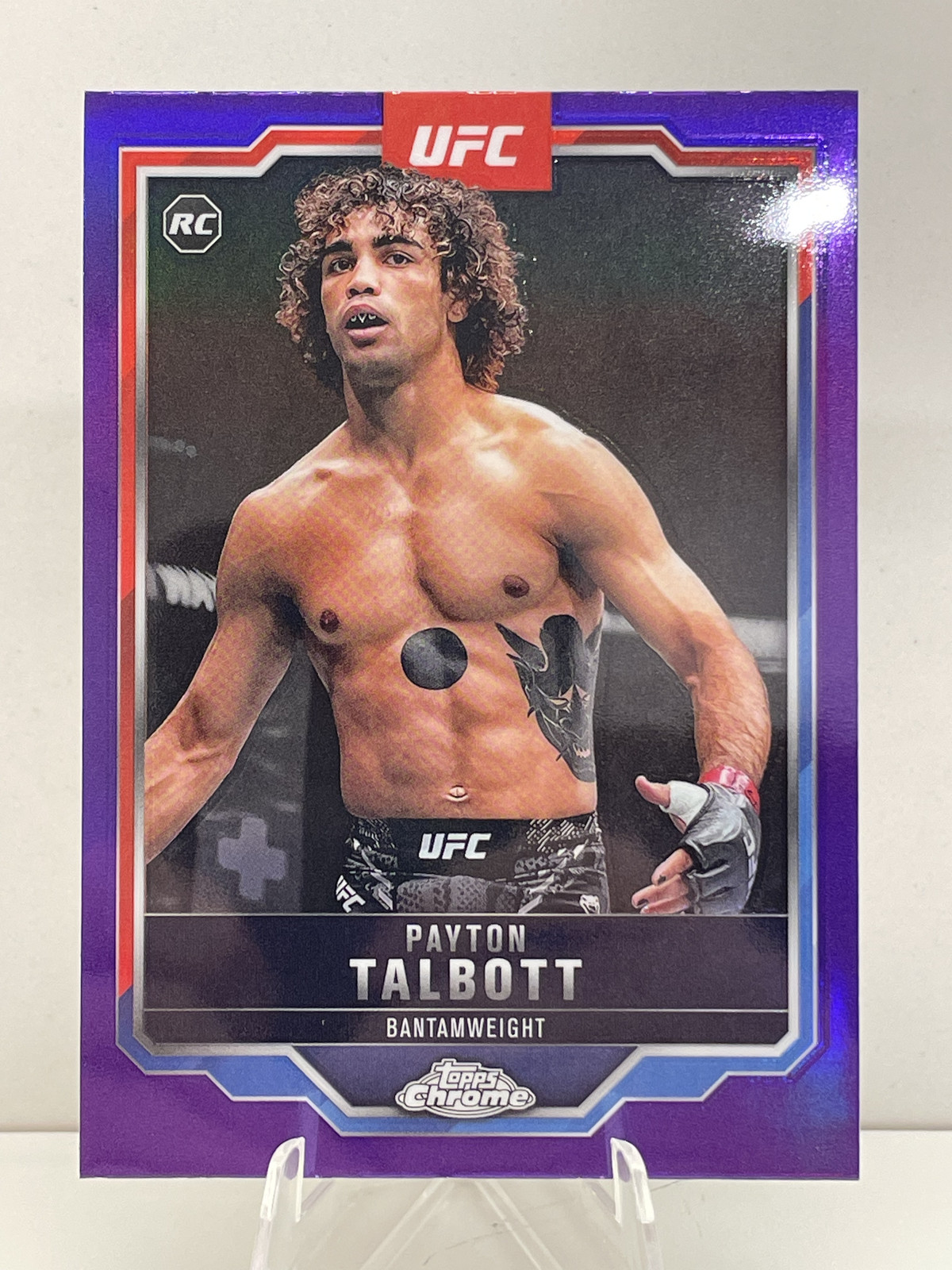 2025 Topps Chrome UFC Purple Refractor Payton Talbott #141 Rookie RC