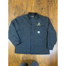 Carhartt Mens XL Loose Traditional Coat Black Duck Canvas C003-BLK Work Jacket