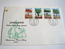 Simbabwe 1981 National Tree Day auf FD Cover...26c