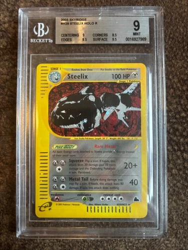 2003 Steelix H29/H32 Vintage Skyridge Holo BGS 9 *LOW POP 1/11*
