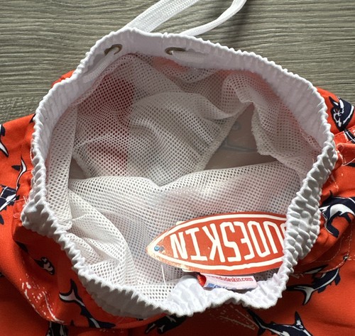 Dudeskin Boys Board Shorts - Mandarin Red - 3-4yrs - BNWT - Picture 5 of 5
