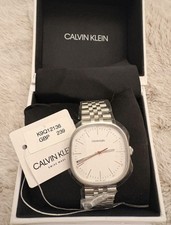 Image of Calvin Klein Squarely Quartz White Dial Ladies Watch K9Q12136. 38mm BNIB NEW