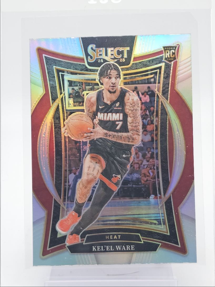 KEL'EL WARE 2024-25 SELECT CONCOURSE ROOKIE SILVER PRIZM HEAT RC Q4370