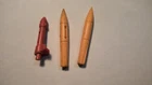 Vintage GI Joe ARAH 1988 Rolling Thunder 3 missiles red & yellow FREE SHIPPING