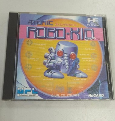 UPL Atomic RoboKid PC Engine TurboGrafx-16 Game Cart Used Tested Japan