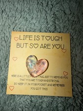 Purple/Pink Heart Little Hug Card and Token Love Someone Special. FREE GIFT BAG