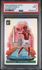 2024 Panini Donruss  Optic- Downtown! Jayden Daniels #16 (RC) PSA 9
