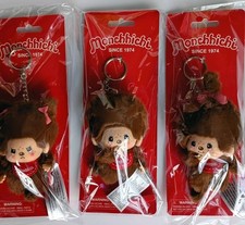 Monchhichi Keychain lot of 3 NEW 