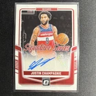 2024-25 Panini Donruss Optic Signature Series Justin Champagnie SS-JUS Wizards …