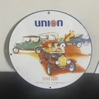 VINTAGE UNION 76 AUTO GASOLINE MOTOR OIL PORCELAIN SIGN