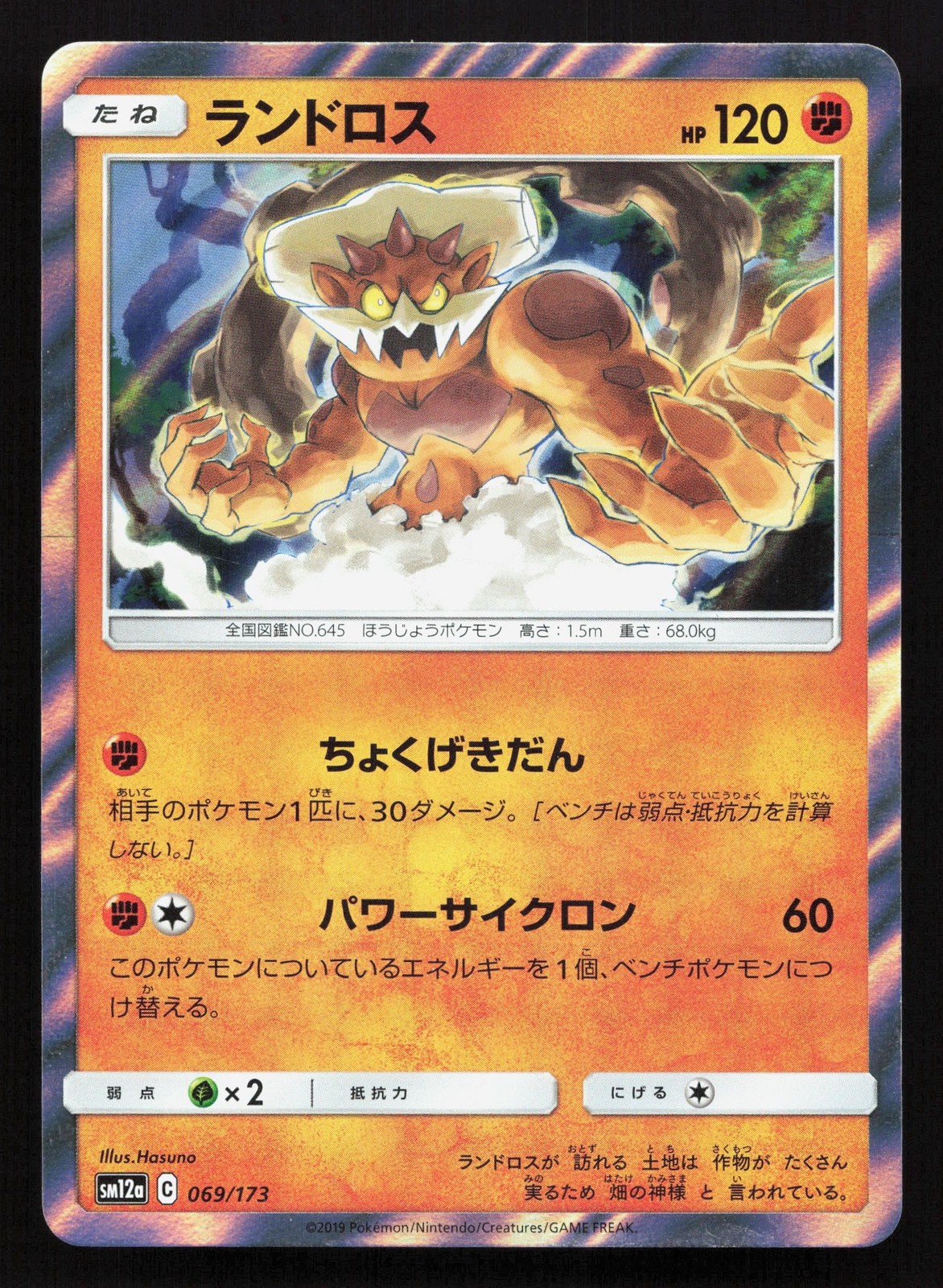 Landorus 069/173 Tag All Stars NM Japanese Pokemon Card TCG