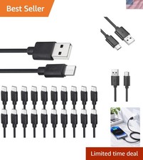 Bulk USB C Shielded Cables 20-Pack - 3.3ft - Male-to-Male  Quality