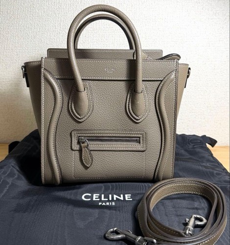 Celine Luggage Nano Size Slippery