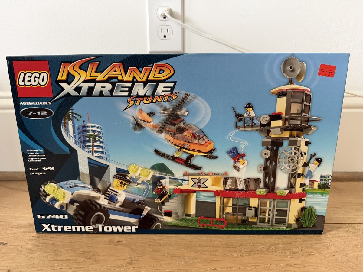 NEW LEGO 6740 Xtreme Tower Island Xtreme Stunts 2002 330pcs Sealed 