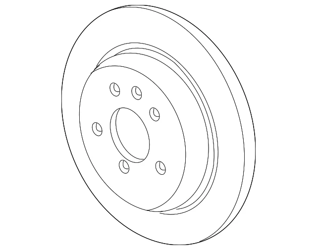 Genuine GM Rear Disc Brake Rotor 13502136 - Image 3 of 4