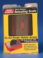 MTM Case-Gard Mini Digital 750 Grain Reloading Scale DS-750 Used Tested Works