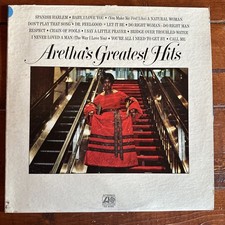 Aretha Franklin - Aretha's Greatest Hits - Vinyl LP, Atlantic VG Record Album VG