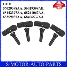 4x Programmed Tire Pressure (TPMS) Sensor 56029398AB For Chrysler Jeep Dodge RAM