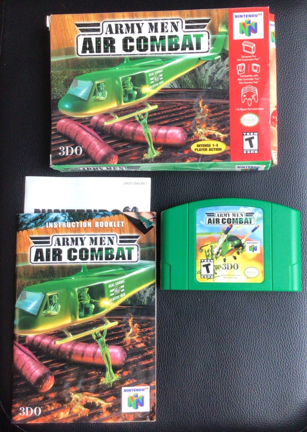 Army Men Air Combat (Nintendo 64 N64) Complete in Box CIB 
