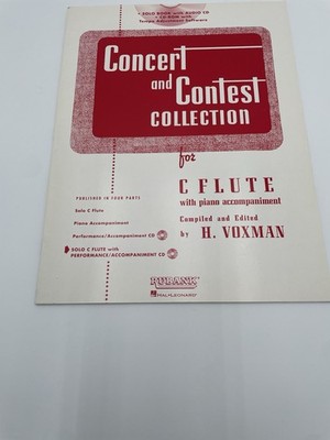 Hal Leonard Rubank Concert And Contest Collection - Flute Book Songs Music No CD