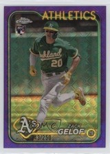 2024 Topps Chrome Logofractor Edition Purple Refractor /250 Zack Gelof Rookie RC