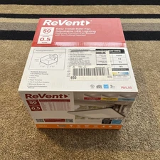 Revent RVL50-D 50CFM Bathroom Exhaust Fan with LED Lighting - White