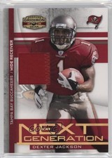 2008 Donruss Gridiron Gear Next Generation Jerseys Prime 9/50 Dexter Jackson ms9