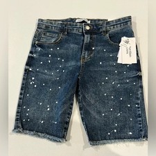 CALVIN KLEIN Jeans Boy's Slim Innovative Stretch Denim Shorts CKMFC00F NEW w TAG