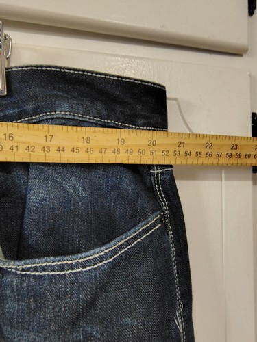 Cinch Relaxed Straight Jeans Mens 40x32 Blue Denim White Label Western Cowboy - Picture 4 of 9