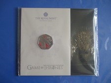 Game of Thrones Fire 2026 UK 50p Brilliant Uncirculated Colour Coin *In Hand*