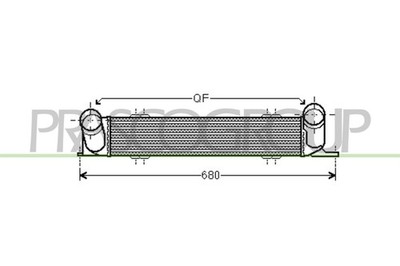 PRASCO Ladeluftkühler für BMW X1 E84 xDrive18d sDrive18d 1er E81 118d 116d E87