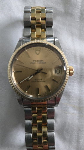 Tudor / Rolex Prince Date Watch Gents 32mm 72033 Special Edition 18k Gold Bezel - Picture 1 of 10