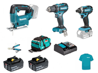 Makita Combo Set 18V Akku Handwerker 18V Combo Kit DTD152 DDF485 DJV186Z 9Tlg