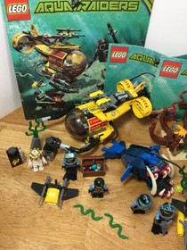 LEGO Aquazone: Aqua Raiders Lot of 3 Sets 7770, 7771 & 7776 READ