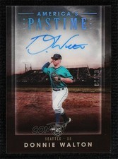 2020 Chronicles America's Pastime Holo Silver 4/10 Donnie Walton #39 Auto 0m4q