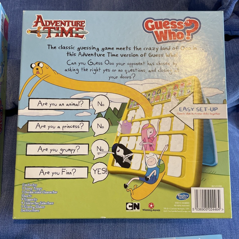 Adventure Time Guess Who? Hasbro Board Game Rare Edition Complete CartoonNetwork - Image 2 of 4