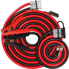 X-BULL Jumper Cables, 1 Gauge 30ft, 1000A Heavy Duty with Quick Connect Plug