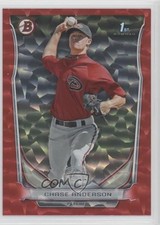 2014 Bowman Prospects Red Ice 24/25 Chase Anderson #BP62 0g4