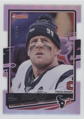 2020 Donruss Photo Variation Press Proof Silver Die-Cut 58/75 JJ Watt #113 1ar1